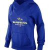 Women's Baltimore Ravens Big & Amazing Tall Critical Victory Pullover Hoodie Blue