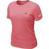 Women's Baltimore Ravens Chest Embroidered Exquisite Logo T Shirt Pink