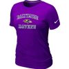 Women's Baltimore Ravens Heart & Soul NFL T Fantastic Shirt Purple