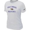 Women's Baltimore Ravens Heart & Soul NFL T Shirt Amazing White