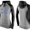 Women's Baltimore Ravens High - quality Performance Hoodie Grey & Black_1