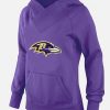 Women's Baltimore Ravens Logo Pullover Hoodie Purple Remarkable