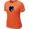 Women's Baltimore Ravens Team Logo T Shirt Orange Marvelous