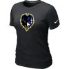 Women's Baltimore Ravens Team Logo T Shirt Superior Black