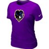 Women's Superb Baltimore Ravens Team Logo T Shirt Purple