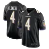 Zay Flowers Baltimore Ravens Nike Team Game Jersey Stunning Black