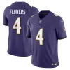 Zay Flowers Baltimore Ravens Sophisticated Nike Vapor F.U.S.E. Limited Jersey Purple