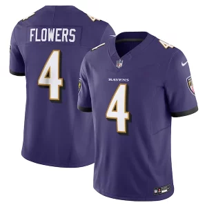 Zay Flowers Baltimore Ravens Sophisticated Nike Vapor F.U.S.E. Limited Jersey Purple